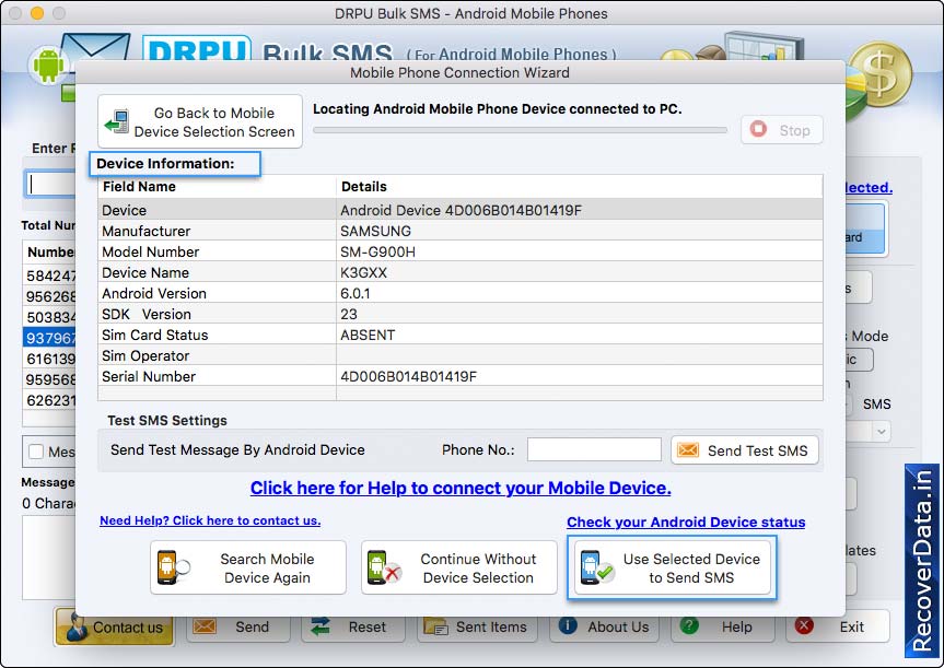 Add or Paste numbers Manually 