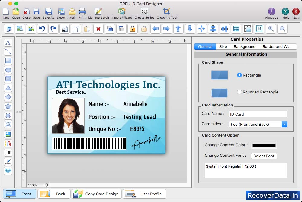 ID Card Designer for Mac