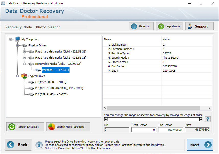 Select Partition